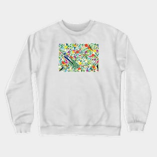 Birds and Butterflies Crewneck Sweatshirt